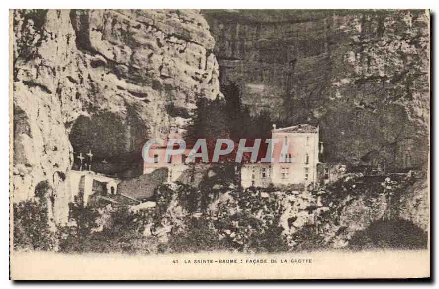 CPA La Sainte Baume Facade de la Grotte