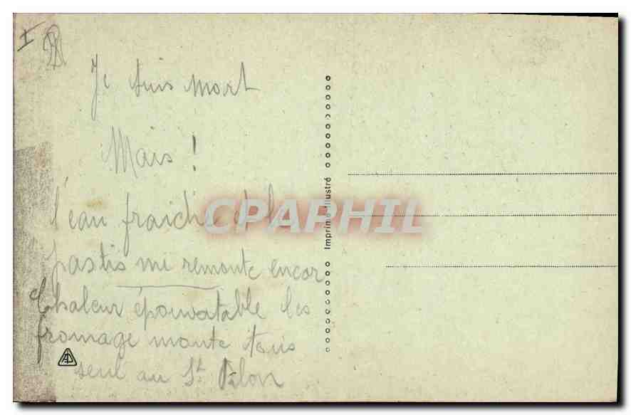 CPA La Sainte Baume Le Grotte et le St Pilon — Verso