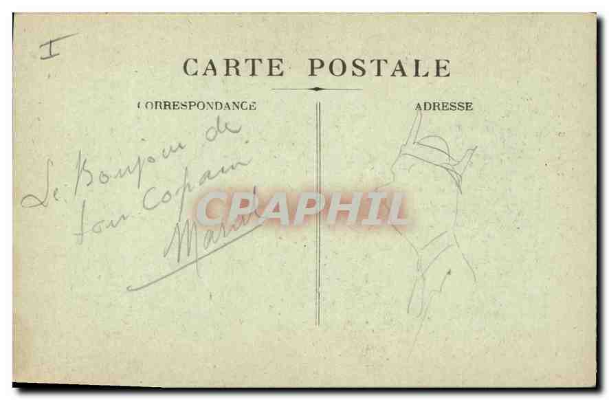 CPA La Sainte Baume Montee de la Grotte — Verso