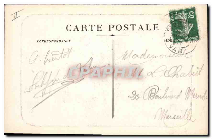 CPA La Sainte Baume Montee de la Grotte — Verso