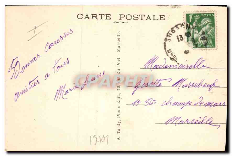 CPA La Sainte Baume Vue generale L'Hotellerie et la Grotte — Verso