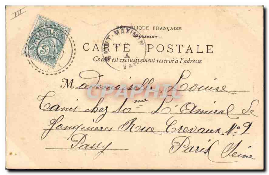 La Sainte Baume - L'oratoire — Delfshus Canis, éditeur, n° 479 — Verso