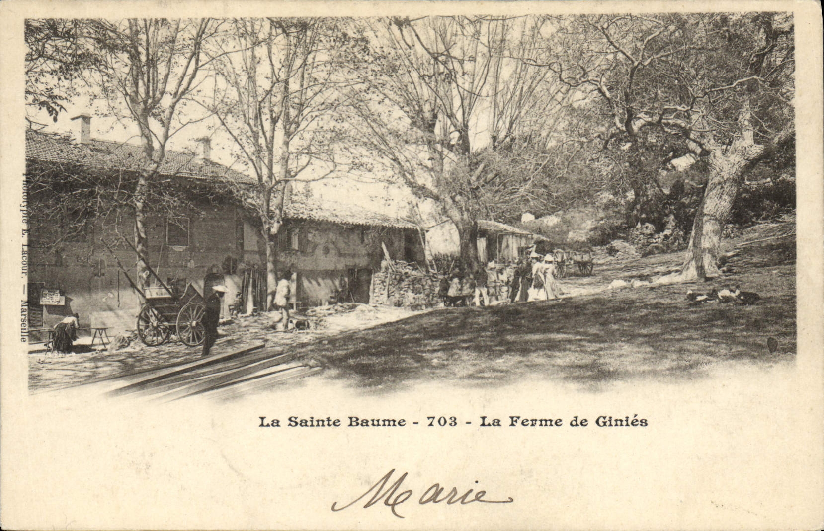 La Sainte Baume - 703 - La Ferme de Giniés — Phototypie L. Lecour - Marseille