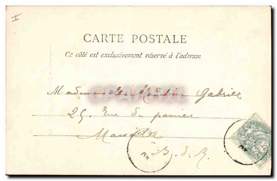 CPA Sainte Baume Sous bois — Verso