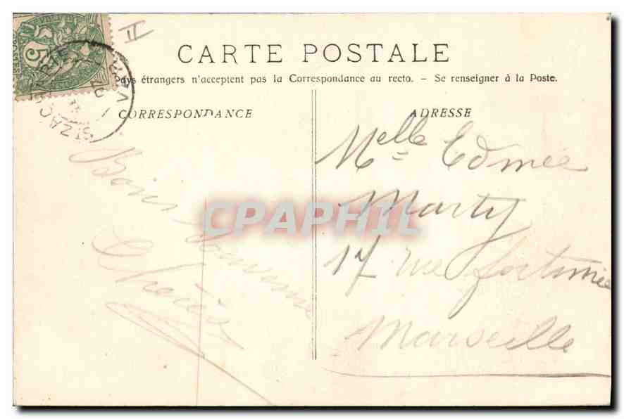La Sainte Baume — Vue Générale — Éditeur E. Zaccour, n° 919 — Rückseite
