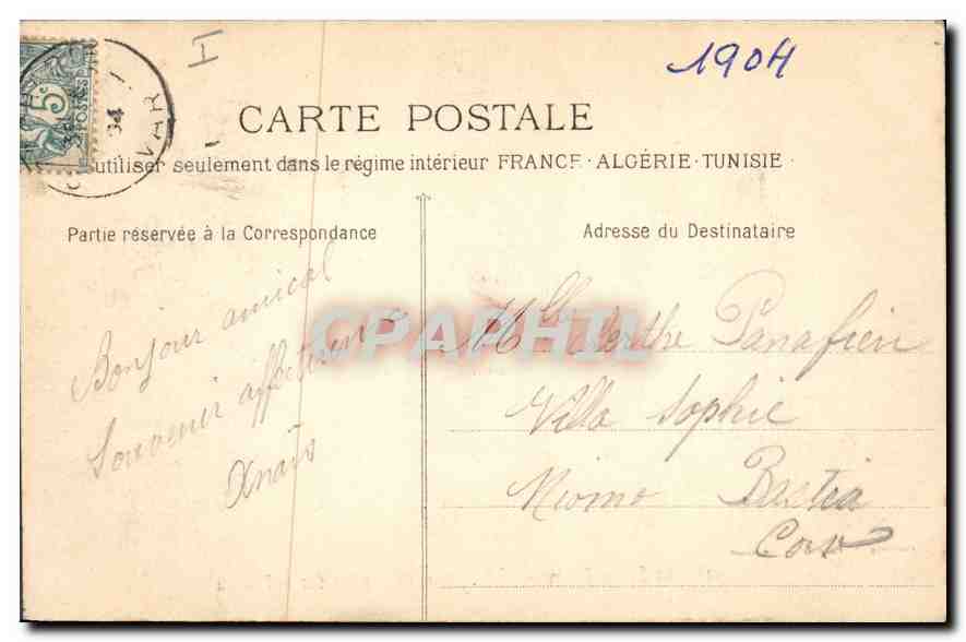 CPA La Sainte Baume Le St Pilon (vue prise sur le plateau) — Verso