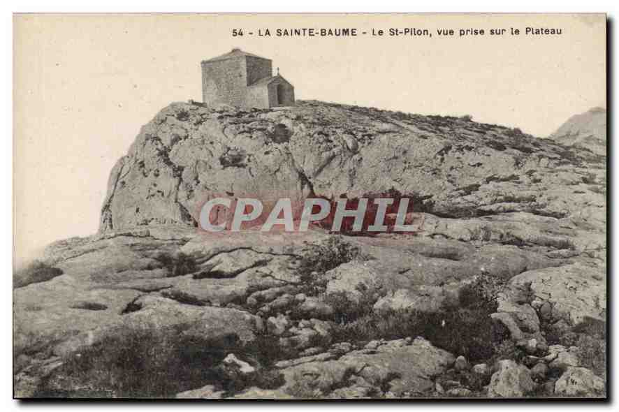 CPA La Sainte Baume Le St Pilon vue prise sur le plateau
