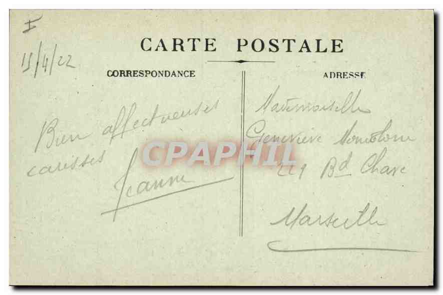 CPA La Sainte Baume Le St Pilon vue prise sur le plateau — Verso
