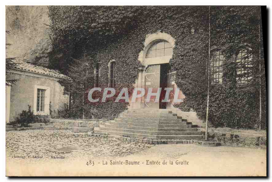 CPA La Sainte Baume Entree de la Grotte