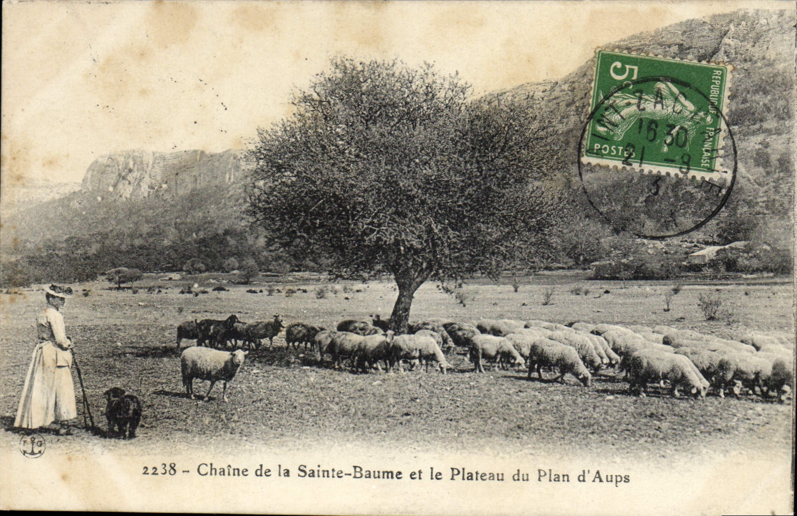 Chaîne de la Sainte-Baume et le Plateau du Plan d'Aups — 2238 — éditeur inconnu