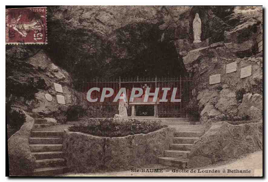 CPA Ste Baume Grotte de Lordes a Bethanie