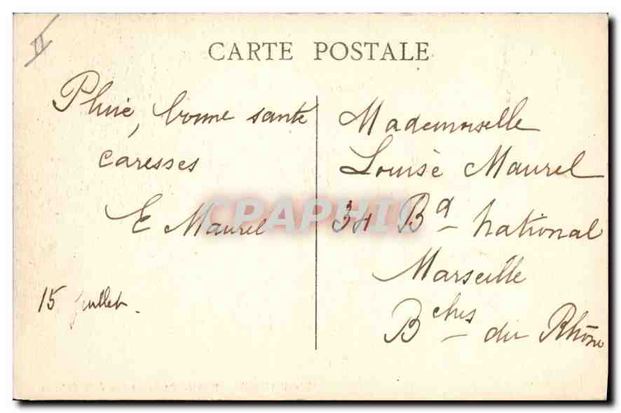 CPA Ste Baume Grotte de Lordes a Bethanie — Verso