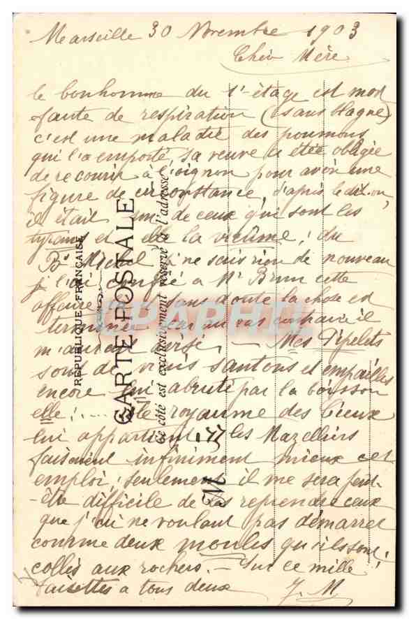 CPA La Sainte Baume dans la Foret — Verso