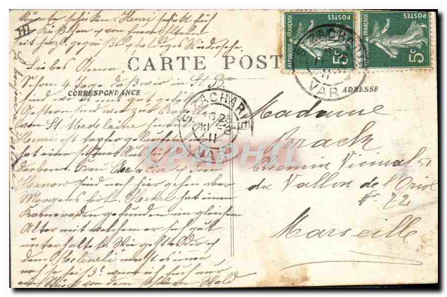 Chaine de la Sainte-Baume et le Plateau du Plan d'Aups — 2238 — éditeur non identifié — Reverso