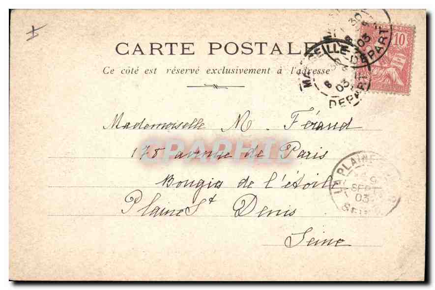 CPA La Sainte Baume Montee du Saint Pilon — Verso