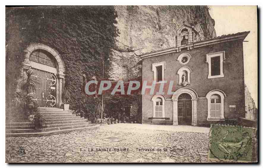 CPA La Sainte Baume Terrasse de la Grotte