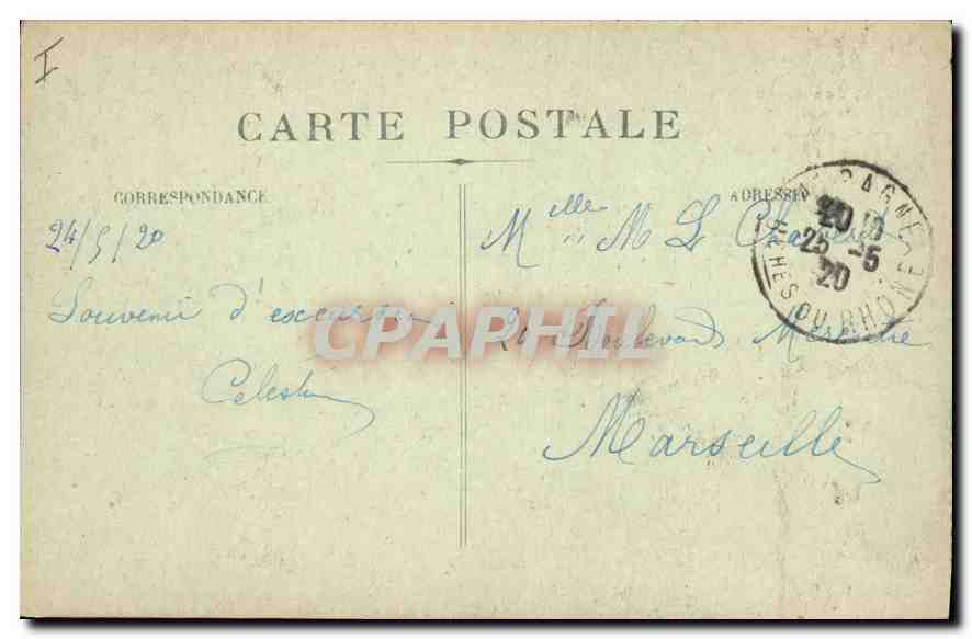 CPA La Sainte Baume Chapelle des Pharisiens de 1660 — Verso