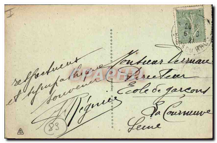 CPA La Sainte Baume L'Oratoire — Verso