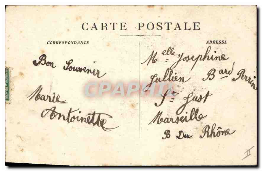 CPA La Sainte Baume Montee de la Grotte — Verso