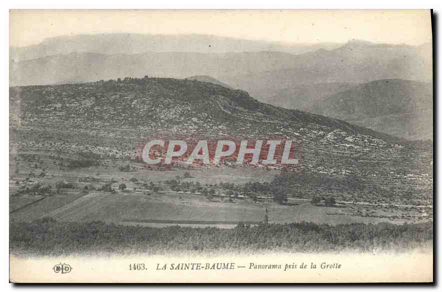 CPA La Sainte Baume Panorama pris de la Grotte
