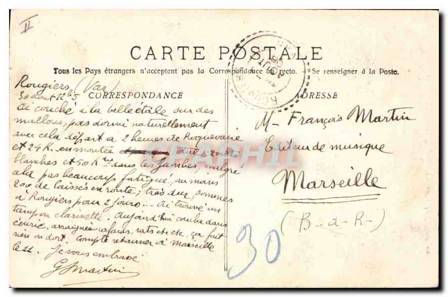 La Sainte-Baume - Chapelle de l'Hôtellerie — éditeur CPAPHIL, n° 3256 — Verso