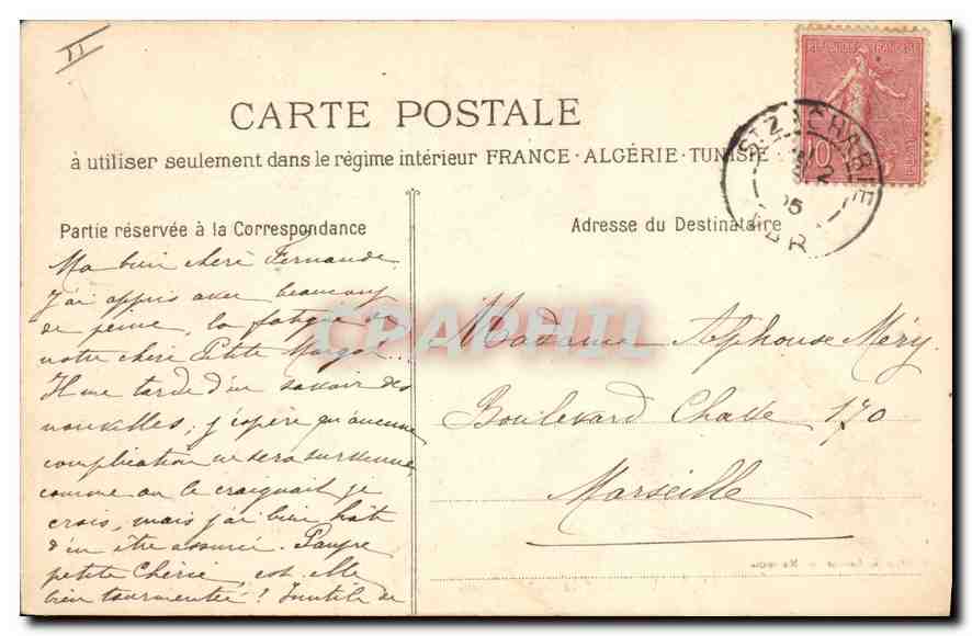 Chaîne de la Sainte-Baume et le Plateau du Plan d'Aups — Phototyp. E. Lacour — n° 2238 — Achterkant