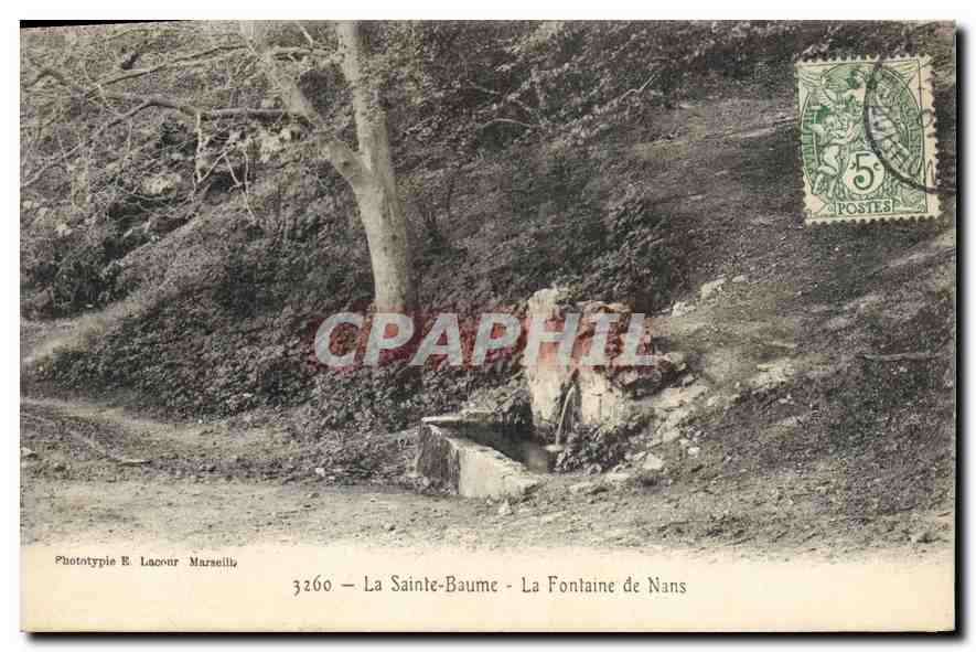 CPA La Sainte Baume La Fontaine de Nans