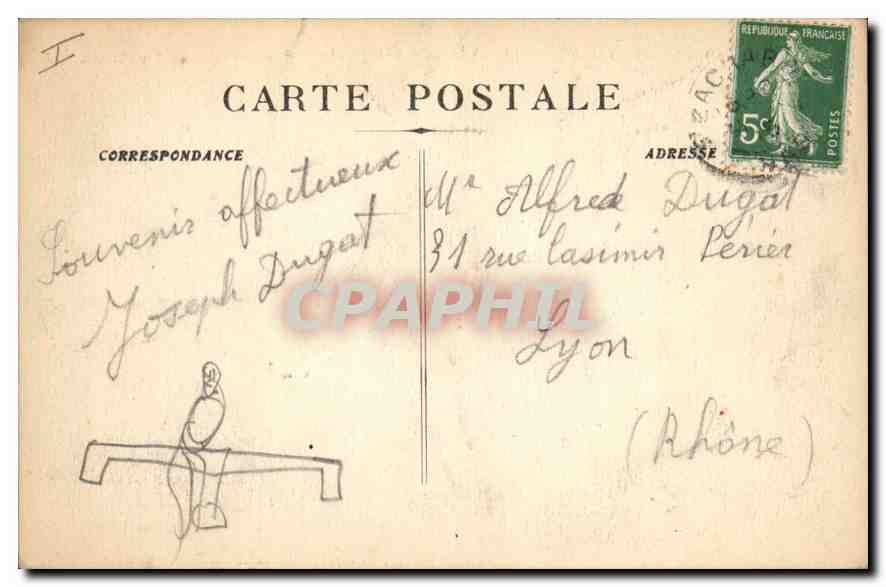 CPA La Sainte Baume Le St Pilon vue prise sur le Plateau — Verso
