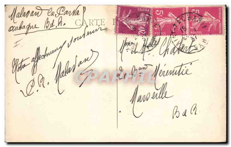 CPA La Sainte Baume Ste Marie Magdeleine evangelisant la Provence — Rückseite