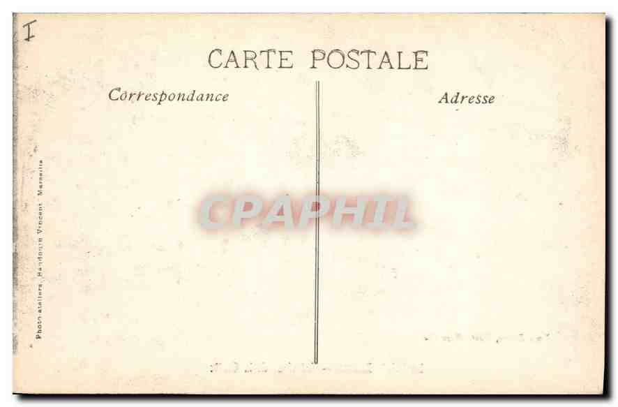 CPA La Sainte Baume Interieur de la Grotte — Verso