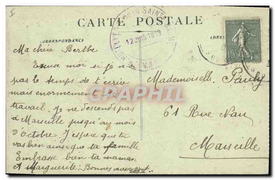 La Sainte-Baume — Vue Générale — Hôtellerie de la Sainte-Baume, St Zacharie (Var) — Verso