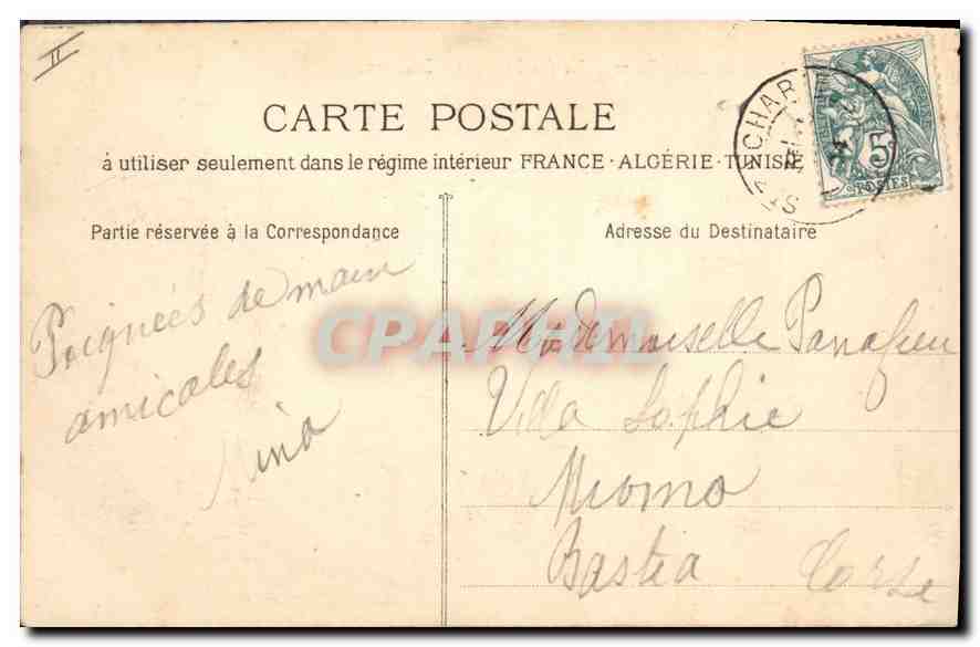 CPA Chaine de La Sainte Baume Pic de Beguines St Pilon — Verso