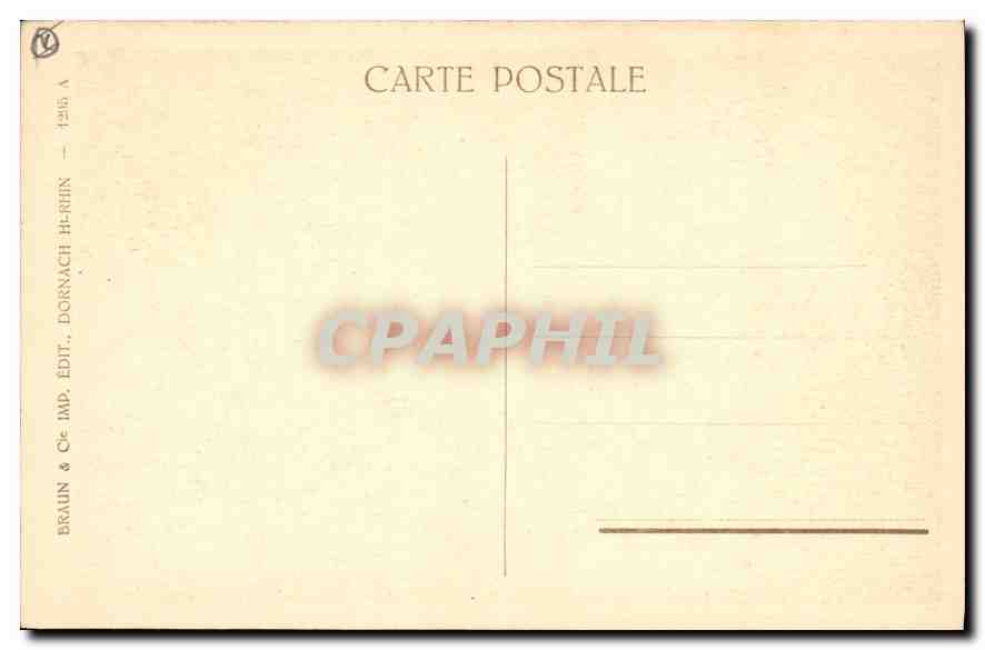 CPA Colmar Oriel du Commissariat de Police — Back