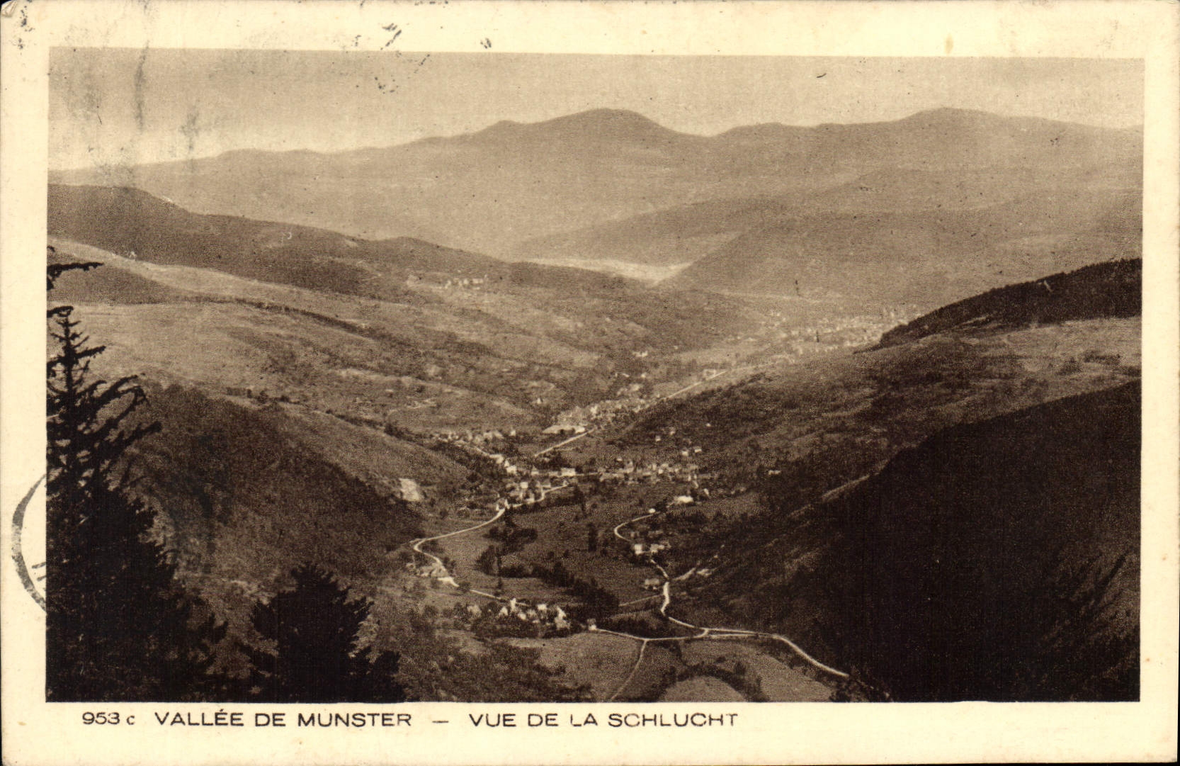 CPA Vallee de Munster Vue de La Schlucht 