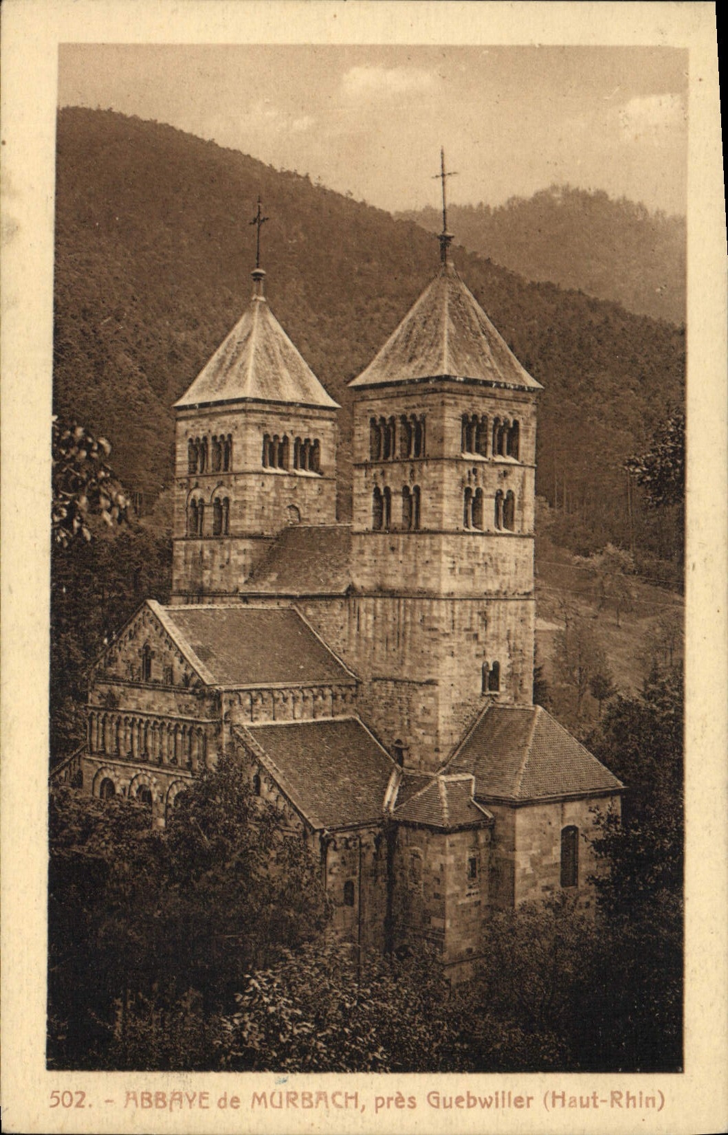 Abtei Murbach — nahe Guebwiller (Haut-Rhin) — Ansichtskarte Nr. 502
