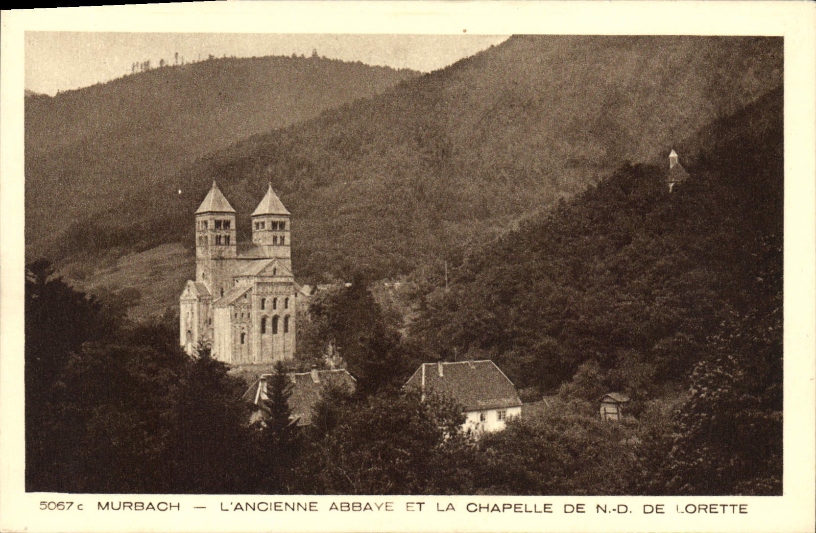 Murbach — L'ancienne abbaye et la chapelle de N.-D. de Lorette — série 5067c