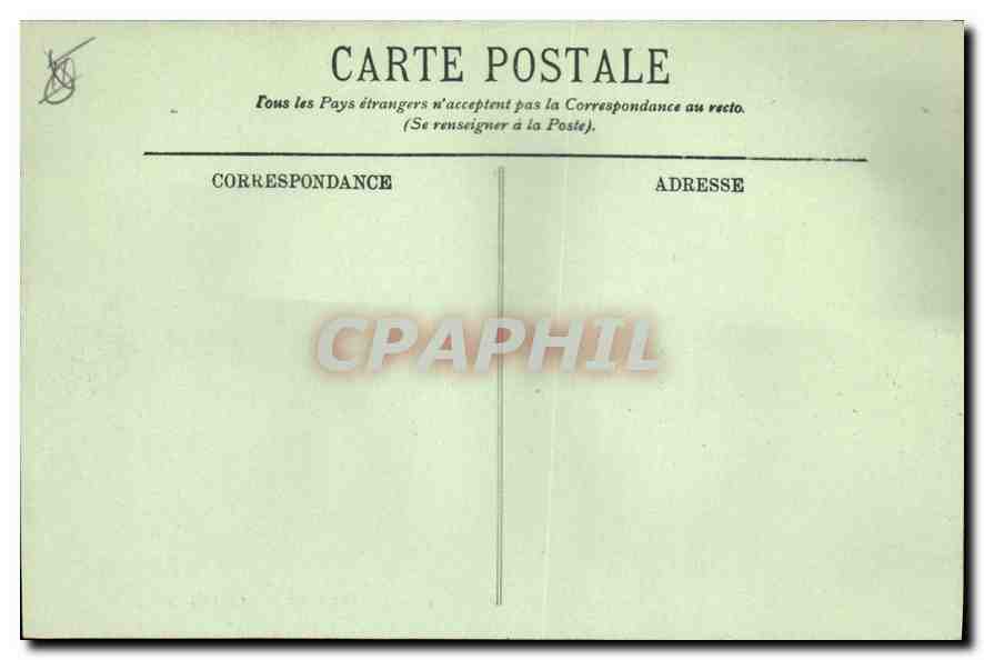 CPA Marseille La Place d'Aix et l'Arc de Triomphe  — Verso
