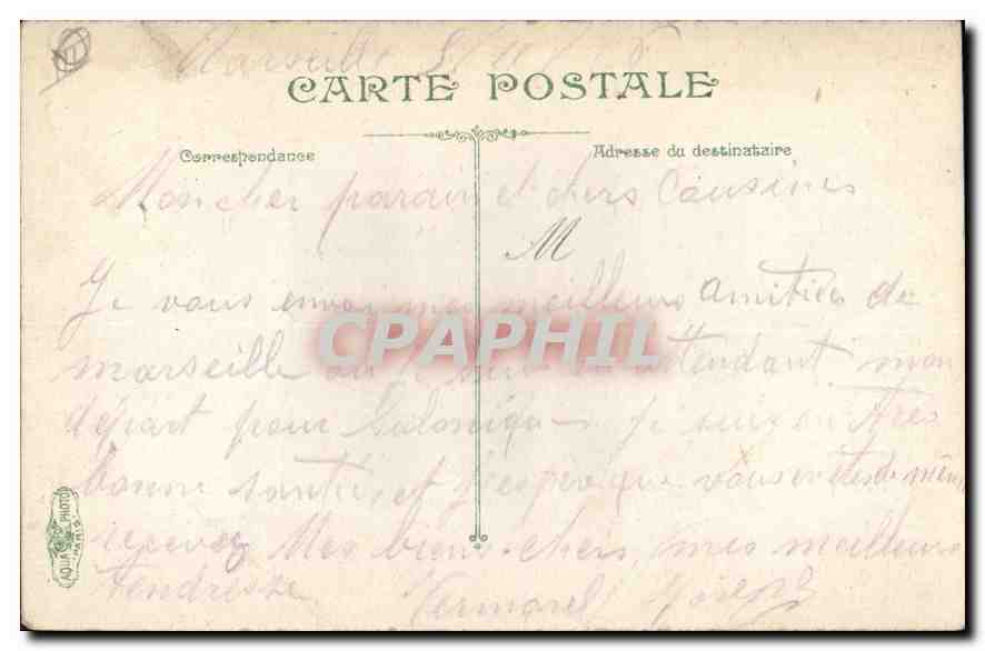 CPA Marseille La Place d'Aix  — Rückseite
