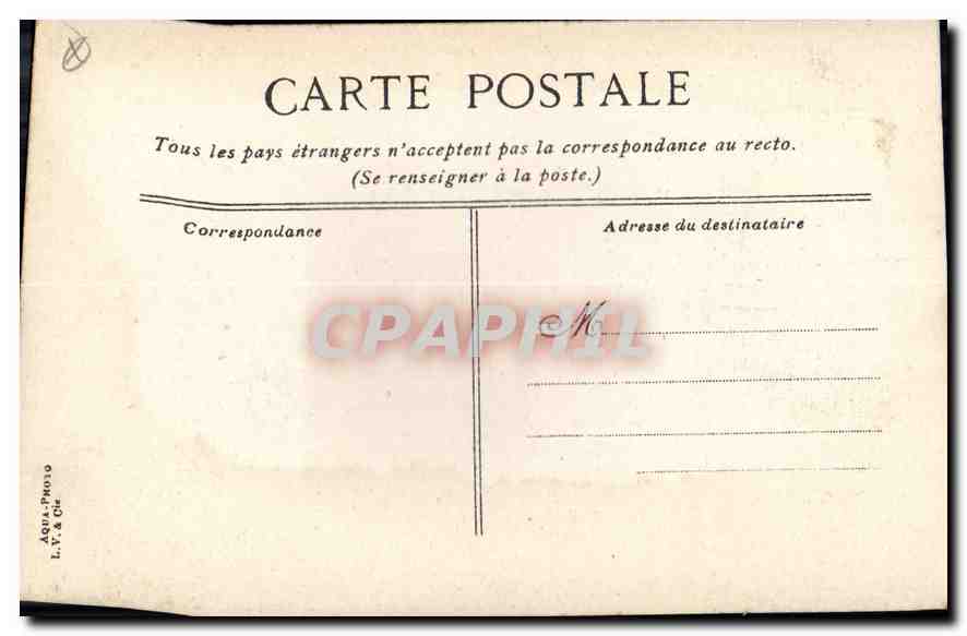 CPA Marseille La Porte d'Aix  — Verso