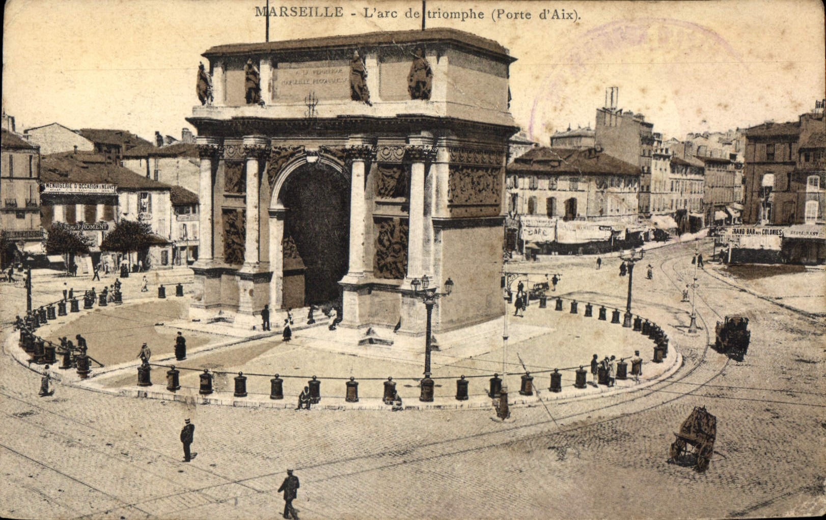 CPA Marseille L'Arc de Triomphe 