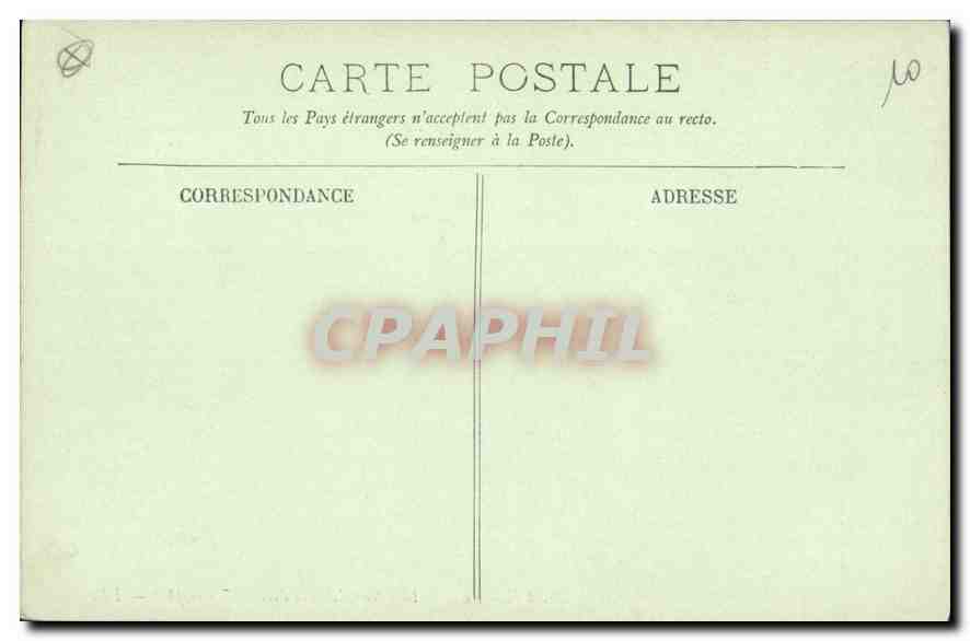 CPA Marseille La Place d'Aix et l'Arc de Triomphe — Verso