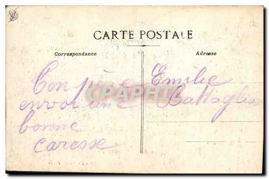 CPA Marseille La Porte d'Aix  — Verso