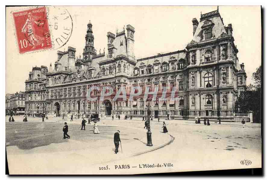 CPA Paris L'Hotel de Ville 