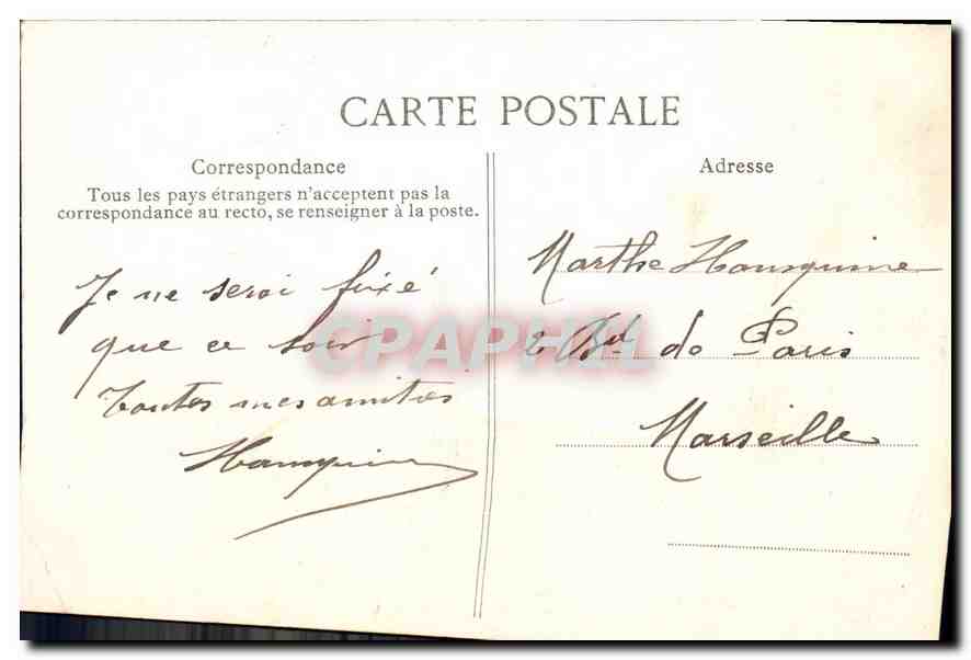 CPA Paris L'Hotel de Ville  — Rückseite