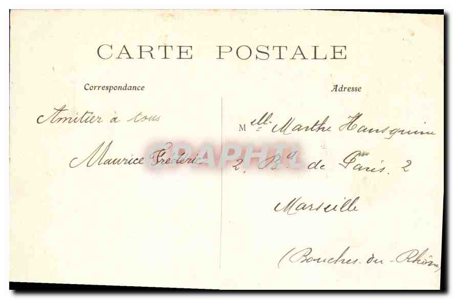 CPA Paris L'Arc de Triomphe de l'Etoile  — Rückseite