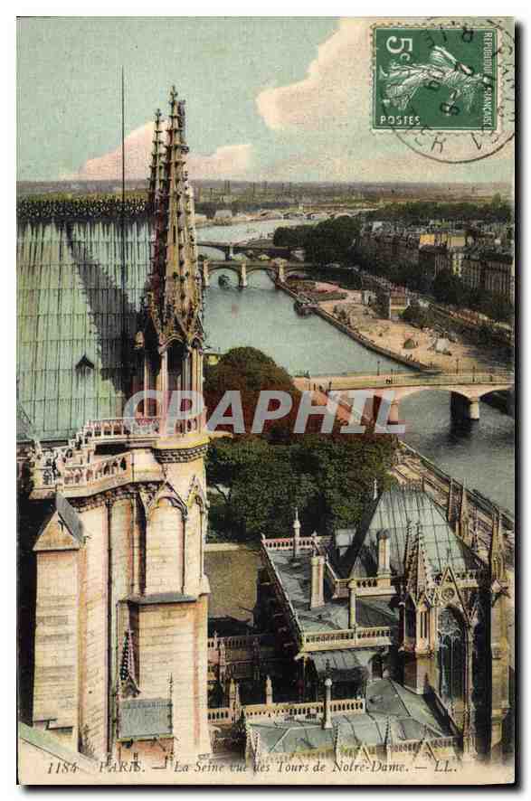 CPA Paris La Seine des Tours de Notre Dame 