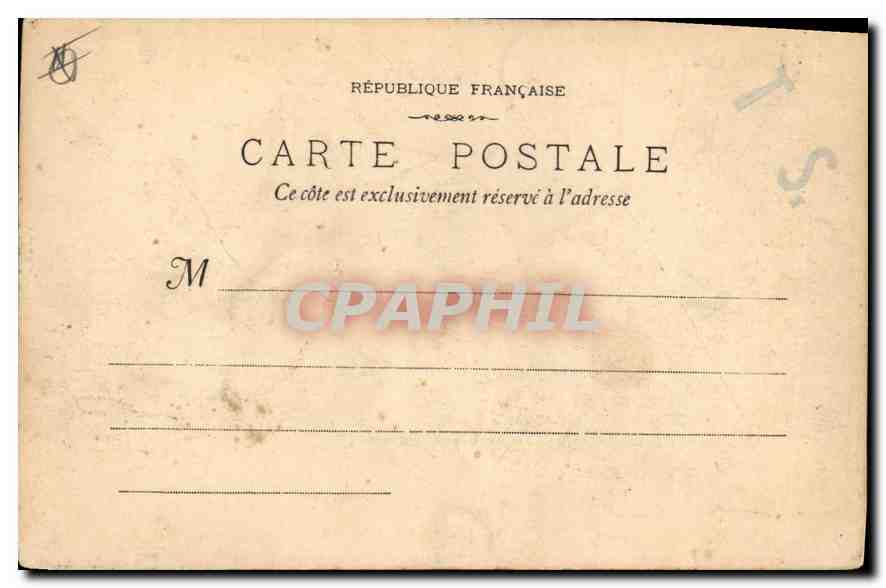 CPA Marseille La Porte d'Aix  — Verso