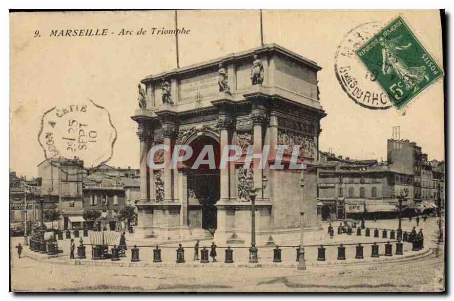 CPA Marseille Arc de Triomphe 