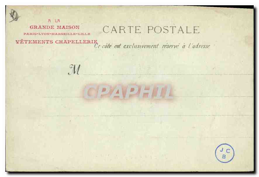 CPA Marseille La Porte d'Aix  — Verso