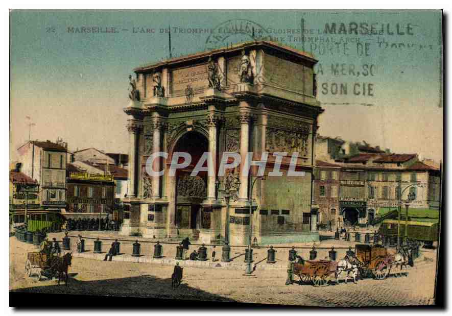 CPA Marseille L'Arc de Triomphe 